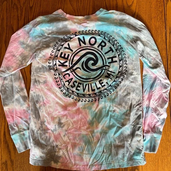 Tie dyed long sleeve pocket tee! Caseville, MI. - Picture 2 of 3